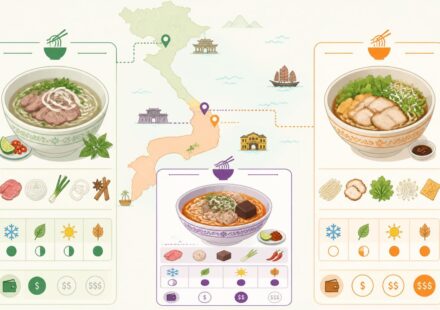 découvrez les soupes régionales du vietnam avec le phở du nord, le bún bò de huế et le cao lầu de hội an, trois spécialités emblématiques qui reflètent la richesse culinaire vietnamienne.