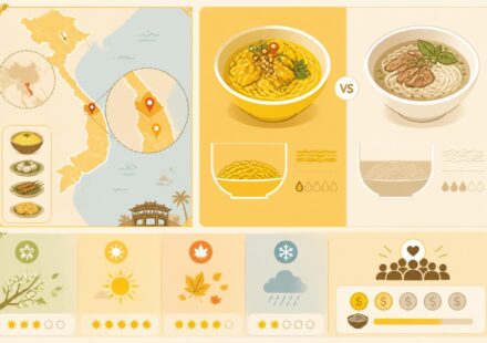 Mì Quảng, la soupe jaune de Đà Nẵng : plus sèche que la phở et bien plus aimée des locaux découvrez mì quảng, la soupe jaune emblématique de đà nẵng, moins liquide que la phở et très appréciée des habitants pour sa saveur unique et authentique.