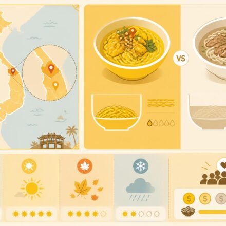 Mì Quảng, la soupe jaune de Đà Nẵng : plus sèche que la phở et bien plus aimée des locaux découvrez mì quảng, la soupe jaune emblématique de đà nẵng, moins liquide que la phở et très appréciée des habitants pour sa saveur unique et authentique.