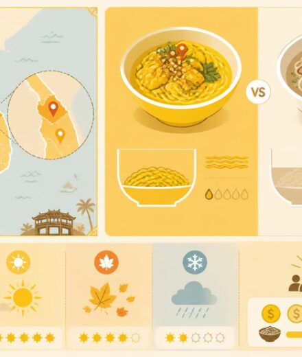 découvrez mì quảng, la soupe jaune emblématique de đà nẵng, moins liquide que la phở et très appréciée des habitants pour sa saveur unique et authentique.