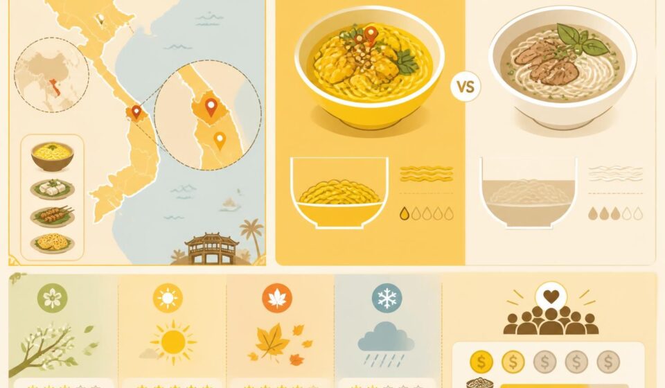 découvrez mì quảng, la soupe jaune emblématique de đà nẵng, moins liquide que la phở et très appréciée des habitants pour sa saveur unique et authentique.