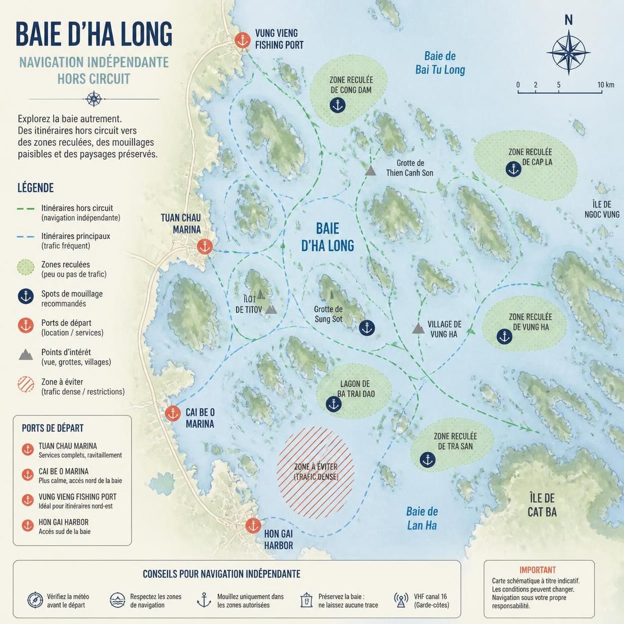 découvrez comment organiser une nuit unique sur l'eau dans la baie d'ha long en toute indépendance, sans passer par un circuit touristique classique. profitez d'une navigation libre pour une expérience authentique et mémorable.