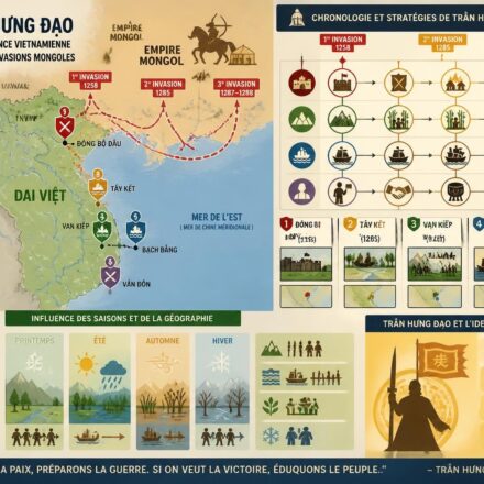Trần Hưng Đạo et les victoires sur les Mongols : la résistance qui a forgé l’identité vietnamienne découvrez comment trần hưng đạo a mené la résistance victorieuse contre les mongols, forgeant ainsi l'identité vietnamienne à travers des batailles historiques déterminantes.