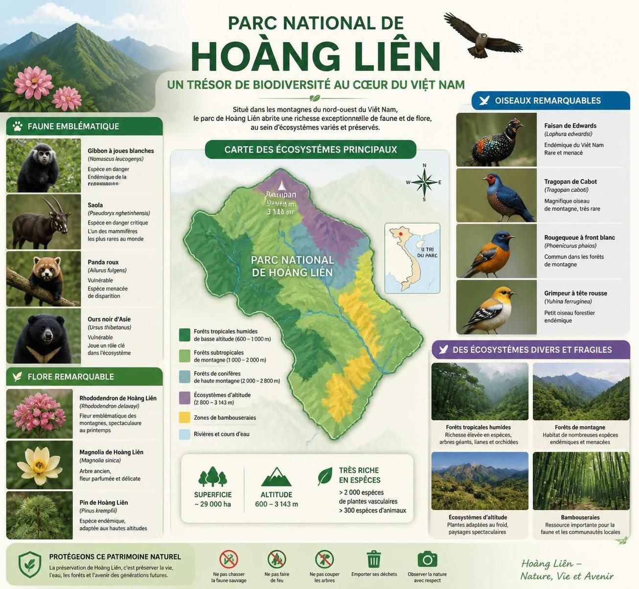 découvrez le trekking dans le parc national de hoàng liên et explorez les sentiers sauvages au-delà du câble du fansipan, entre paysages spectaculaires et nature préservée.