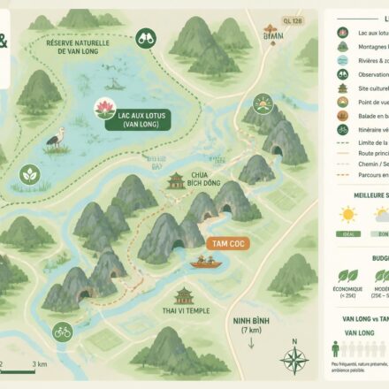 Van Long : le lac aux lotus de Ninh Bình — Tam Coc sans les touristes découvrez van long, le lac aux lotus de ninh bình, une alternative paisible à tam coc, loin de la foule touristique. profitez d'un paysage naturel exceptionnel et d'une expérience authentique au cœur du vietnam.