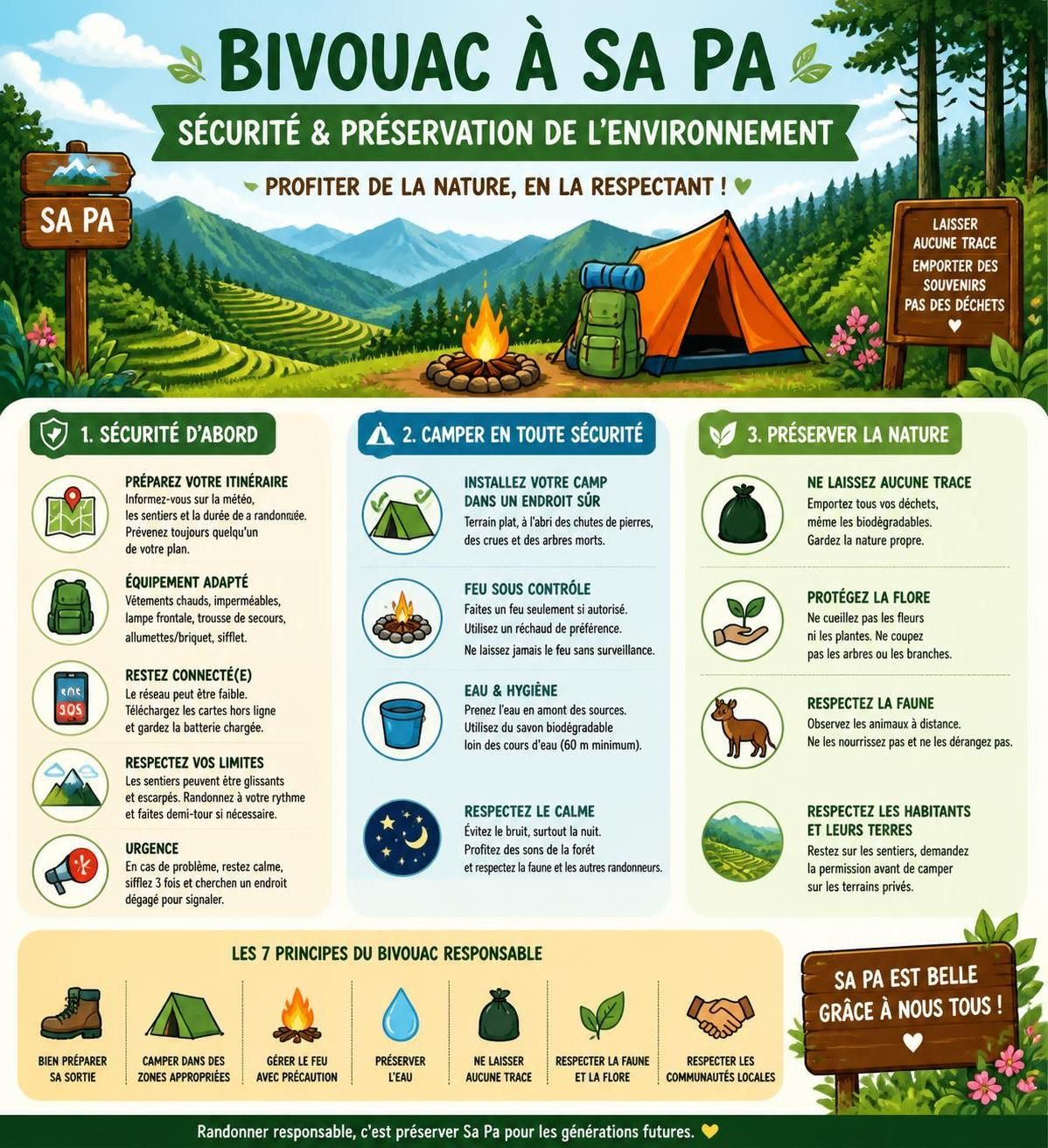 découvrez les meilleures pratiques pour le bivouac et le camping sauvage au vietnam, notamment à van long et dans les forêts de sa pa, en respectant la légalité et l'environnement.