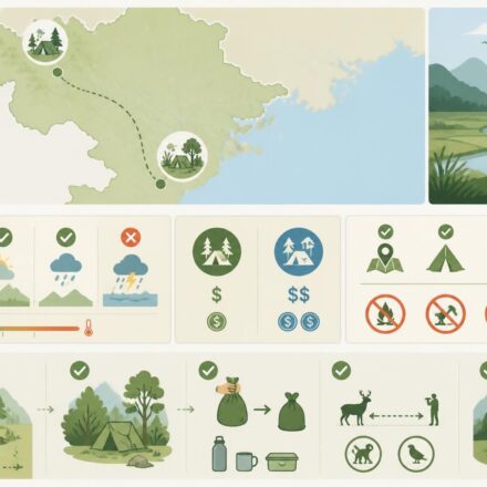 découvrez les règles légales du bivouac et camping sauvage au vietnam, notamment à van long et dans les forêts de sa pa, pour profiter en toute sécurité de la nature vietnamienne.