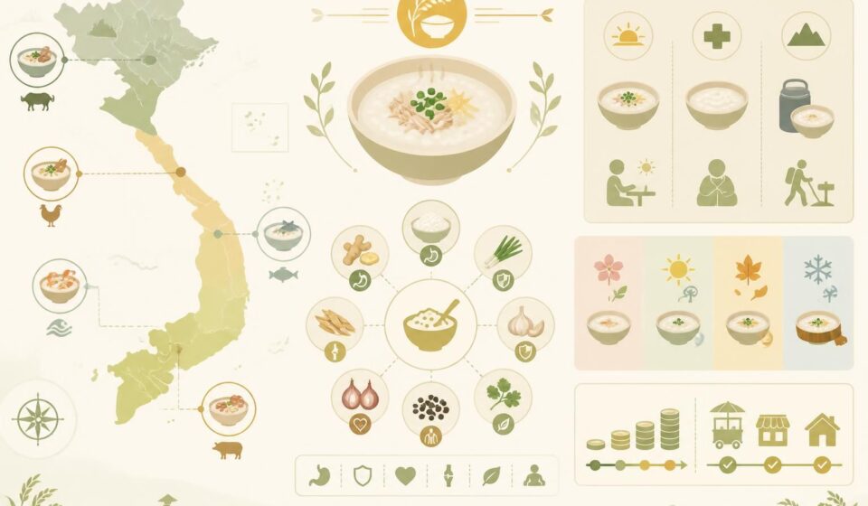 découvrez le cháo, les bouillies de riz traditionnelles vietnamiennes, parfaites comme remèdes de grand-mère, pour un petit-déjeuner sain ou un réconfort lors de vos déplacements.