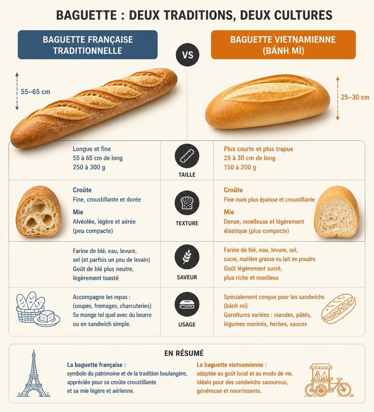 découvrez la baguette vietnamienne, un héritage de la boulangerie française réinterprété selon les saveurs locales, emblÚme des rues animées du vietnam.