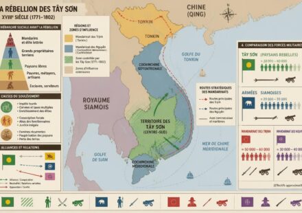 La rébellion des Tây Sơn : les paysans qui ont défié Siamois, Chinois et mandarins au XVIIIe siècle découvrez l'histoire fascinante de la rébellion des tây sơn, où des paysans insurgés ont courageusement défié les armées siamoises, chinoises et les mandarins au xviiie siècle pour transformer le vietnam.
