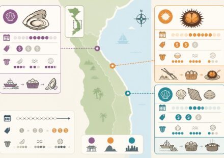 Les fruits de mer de la côte centrale : huîtres de Lăng Cô, oursins de Lý Sơn et coquillages de Nha Trang découvrez les délices des fruits de mer de la côte centrale du vietnam : savourez les huîtres fraîches de lăng cô, les oursins délicats de lý sơn et les coquillages exquis de nha trang.
