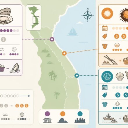 Les fruits de mer de la côte centrale : huîtres de Lăng Cô, oursins de Lý Sơn et coquillages de Nha Trang découvrez les délices des fruits de mer de la côte centrale du vietnam : savourez les huîtres fraîches de lăng cô, les oursins délicats de lý sơn et les coquillages exquis de nha trang.