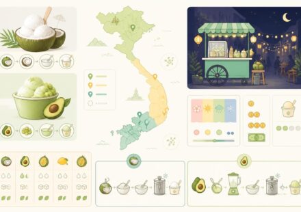 Les glaces artisanales du Vietnam : kem dừa, kem bơ et les charrettes qui font les rues de minuit découvrez les glaces artisanales uniques du vietnam, avec les saveurs emblématiques du kem dừa et du kem bơ, servies par les charrettes colorées qui animent les rues à minuit.