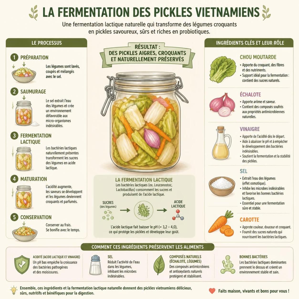 découvrez les pickles vietnamiens incontournables comme dưa cải et dưa hành, et leur rôle essentiel pour rehausser les saveurs et équilibrer les repas traditionnels du vietnam.