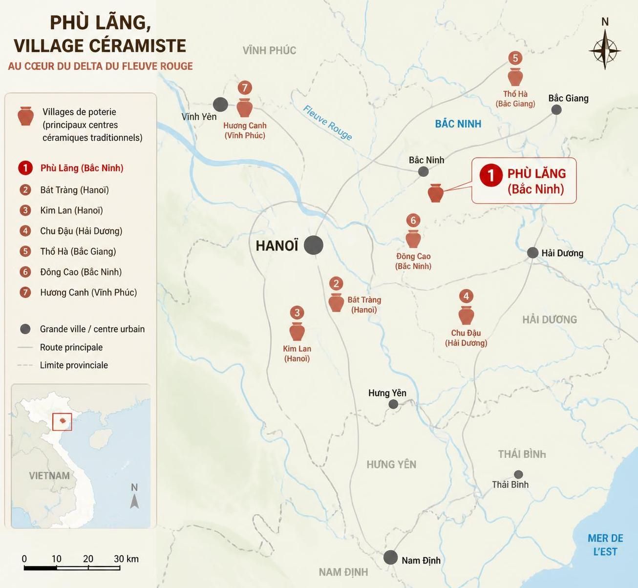 découvrez les poteries authentiques de phù lãng, un village céramiste méconnu situé à seulement 1h de hanoï, loin des circuits touristiques habituels. plongez dans un savoir-faire traditionnel unique et explorez un lieu plein de charme et d'histoire.