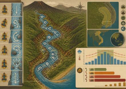 découvrez le rafting sur la rivière đà rằng à phú yên, entre rapides palpitants et paysages volcaniques époustouflants, pour une aventure unique hors des sentiers battus.