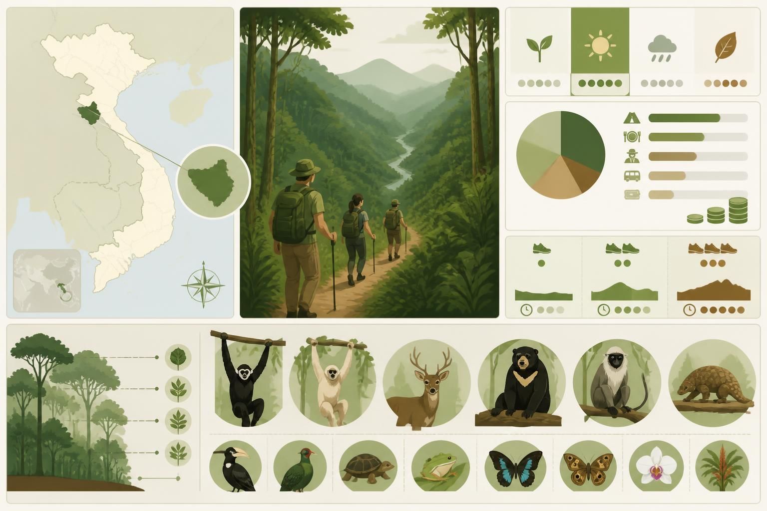 découvrez la randonnée dans la réserve de pù mát à nghệ an, une forêt primaire préservée du nord-centre du vietnam, célèbre pour ses gibbons et sa biodiversité exceptionnelle.