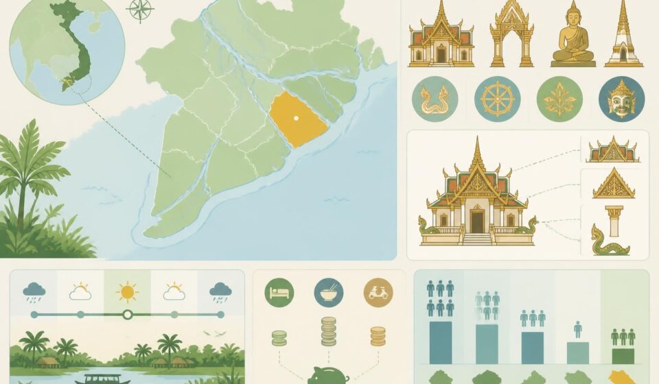 découvrez trà vinh, la province méconnue du delta du mékong, célèbre pour ses magnifiques pagodes khmères et son patrimoine culturel unique, loin des sentiers battus.