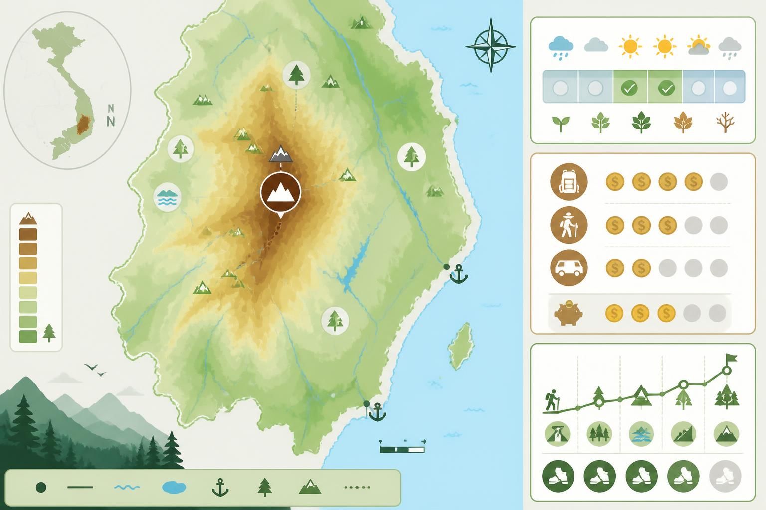 partez en trek au chư yang sin à đắk lắk, le deuxième plus haut sommet du sud du vietnam, une aventure unique hors des sentiers battus et loin de tout radar.