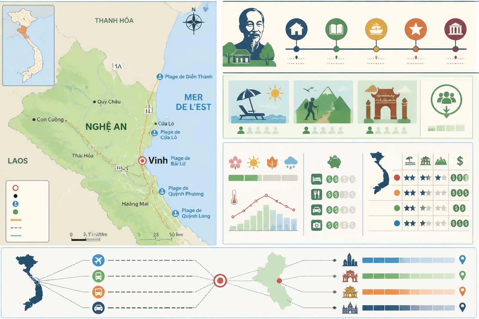 découvrez vinh et la côte de nghệ an, berceau de hô chi minh, avec ses plages préservées et authentiques, loin de l'agitation touristique.