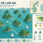 découvrez la beauté unique des îles de lan hạ en voile et catamaran, naviguez entre les majestueux karsts verts flottant au-dessus de l'eau pour une expérience inoubliable.