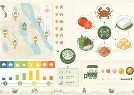 découvrez le bún riêu cua, la délicieuse soupe vietnamienne aux crabes de rivière et à la tomate, savourée chaque matin dans les ruelles animées de hanoï.