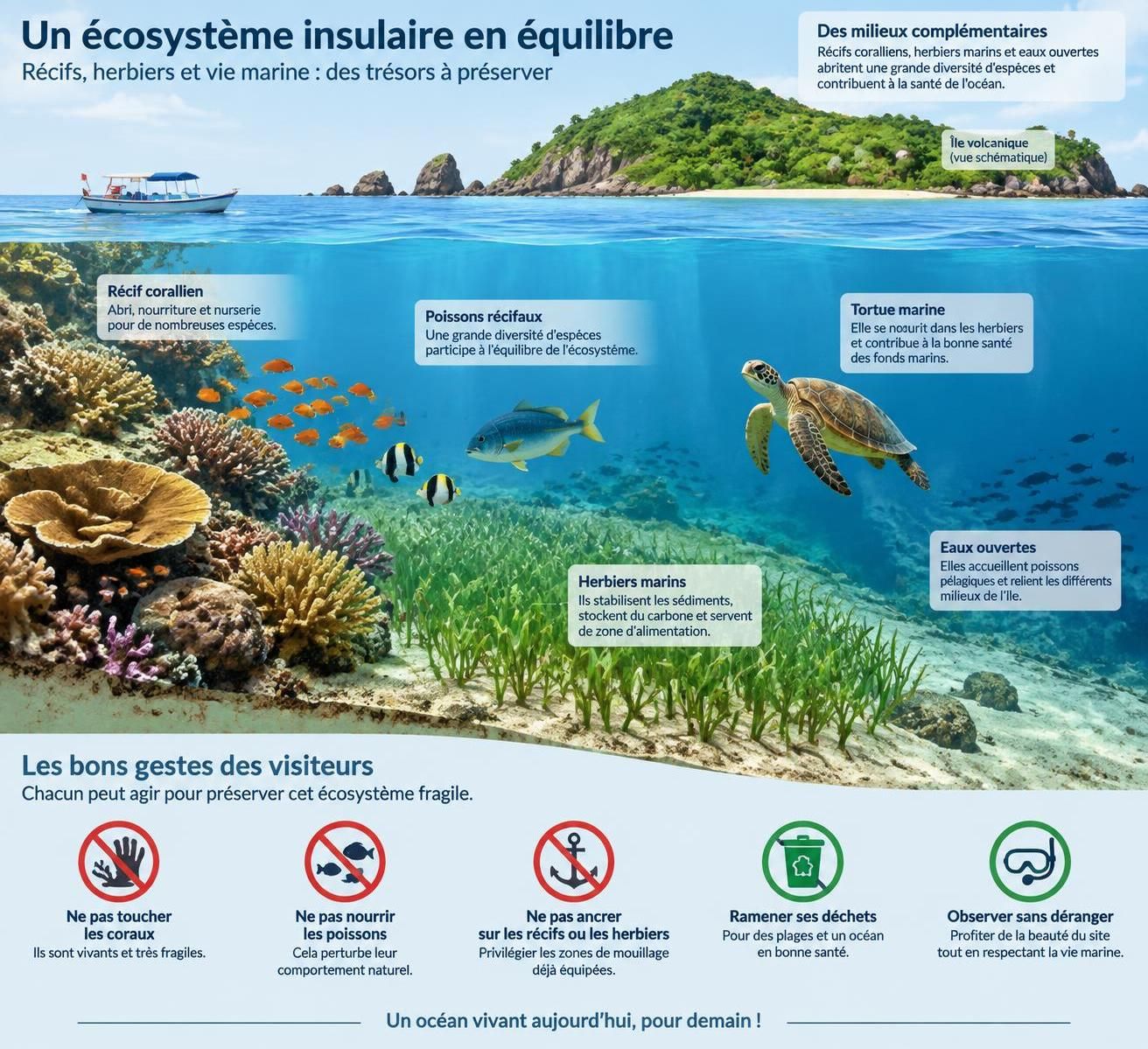 à quảng trị, l’île de con cỏ transforme son passé marqué par les bombes en refuge pour les tortues marines et les coraux.