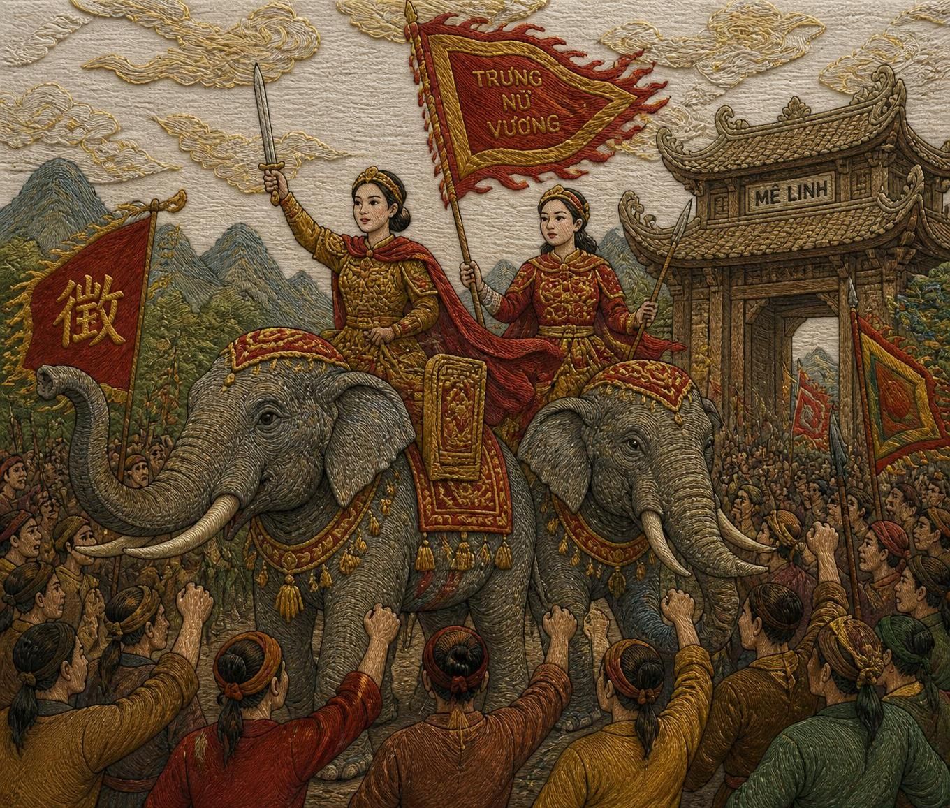 dĂ©couvrez l'histoire inspirante des sĆurs trưng et des hĂ©roĂŻnes du vietnam, symboles de deux mille ans de courage et de rĂ©sistance fĂ©minine face Ă l'oppression.