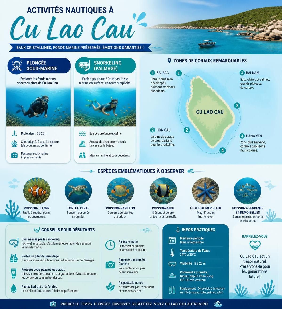 dĂ©couvrez la plongĂ©e aux Ăźles cĂč lao cĂąu Ă bĂŹnh thuáșn, un paradis mĂ©connu avec des rĂ©cifs coralliens intacts, parfait pour les amateurs de nature et d'aventure sous-marine.