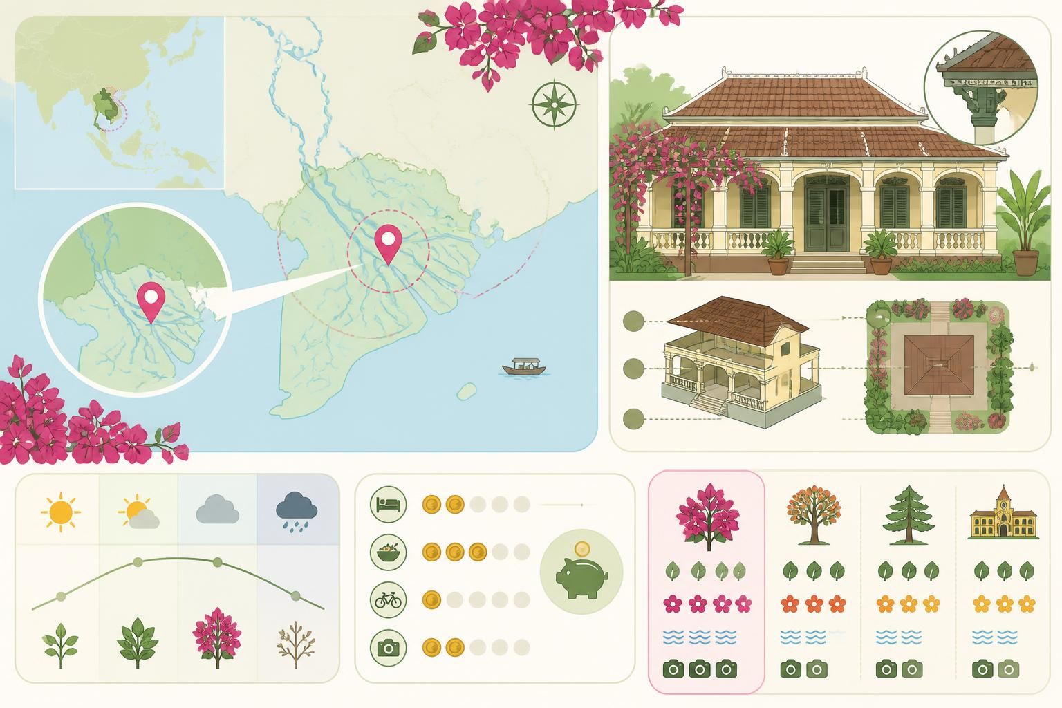 découvrez sa đéc, la charmante ville-jardin du đồng tháp, célèbre pour ses magnifiques bougainvillées et la maison emblématique qui a inspiré marguerite duras.