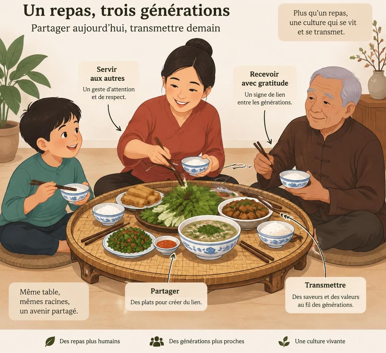 découvrez le bếp nhà, le repas familial vietnamien : plats maison, traditions et saveurs rarement proposés dans les restaurants touristiques.