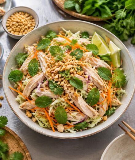 Gỏi gà : la salade de poulet aux herbes vietnamiennes — légère, vibrante, le plat qu’on commande sans le voir sur la carte découvrez le gỏi gà, une salade vietnamienne de poulet aux herbes fraîches, légère et pleine de saveurs, souvent absente des menus.