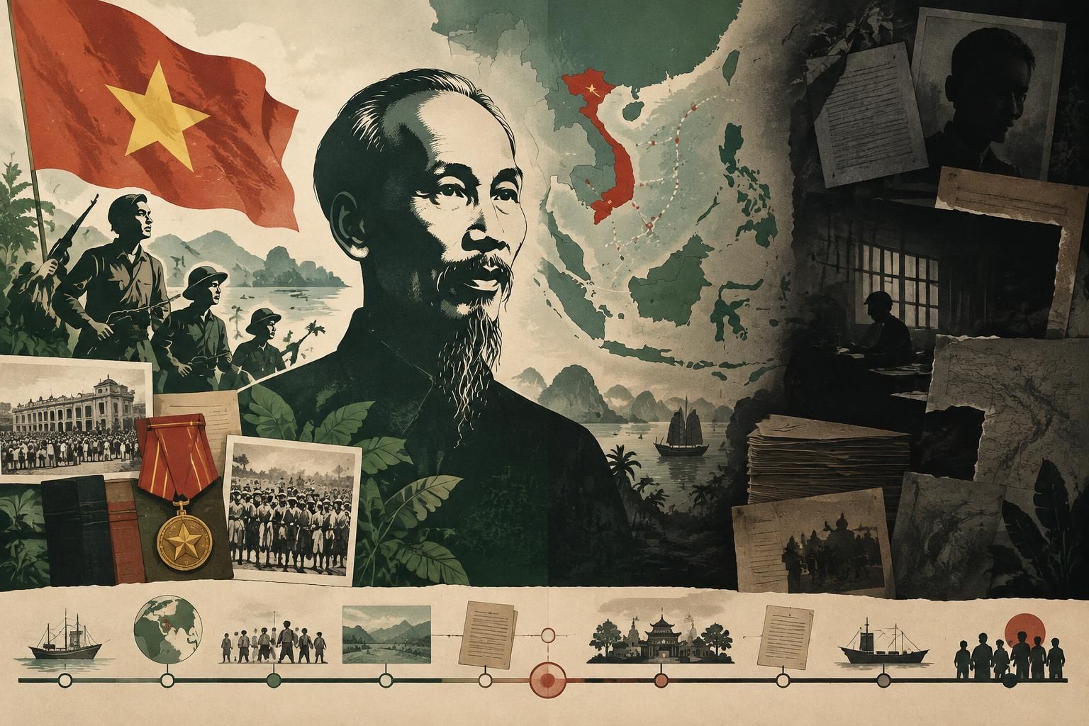 découvrez hô chi minh à travers sa biographie officielle : entre récit héroïque, zones d’ombre et silences, explorez l’homme derrière le mythe.