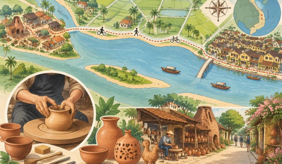 à 3 km du vieux quartier de hội an, découvrez thanh hà, ses potiers, leurs gestes ancestraux et un village artisanal encore préservé du tourisme de masse.