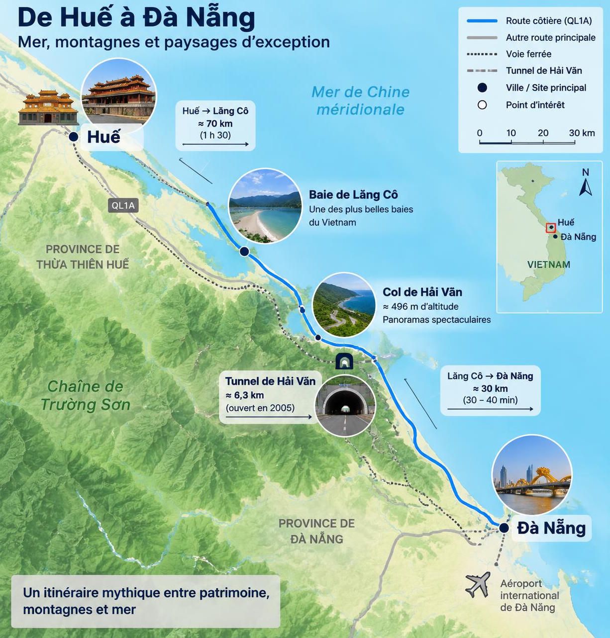 entre huế et đà nẵng, découvrez le col de mây, le célèbre col des nuages, et savourez sa traversée à moto, à vélo ou à pied, sans vous presser.