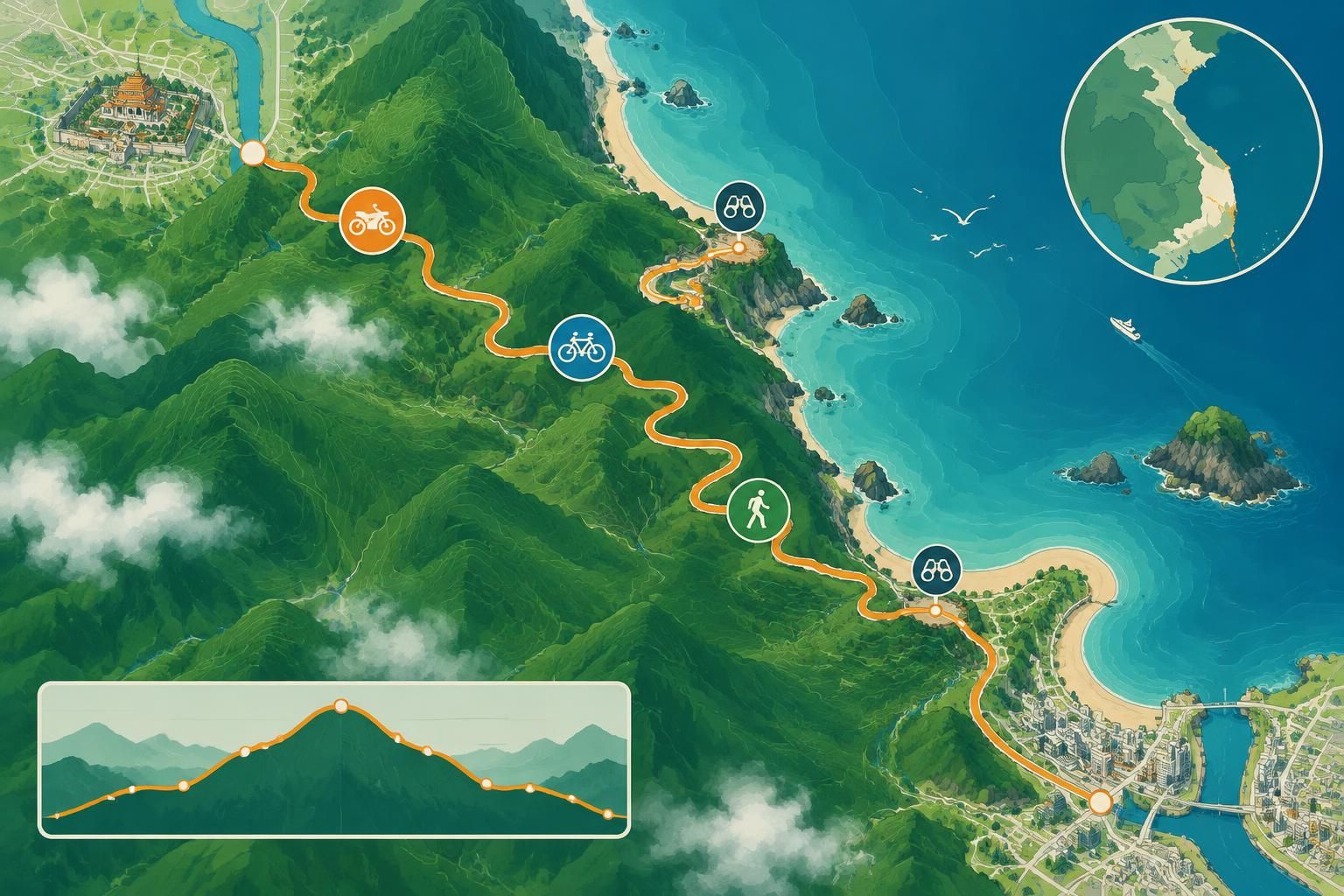 entre huế et đà nẵng, découvrez le col de mây (col des nuages) : un itinéraire spectaculaire à moto, à vélo ou à pied, à savourer à chaque virage.