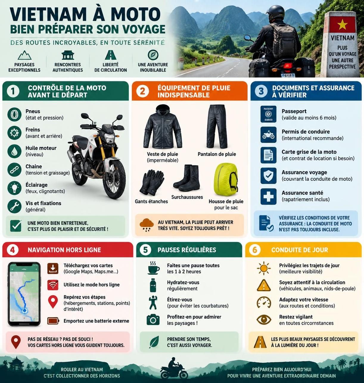 découvrez les étapes, les routes et les conseils pratiques pour parcourir à moto les 1 730 km qui relient hanoï à hô chi minh-ville.